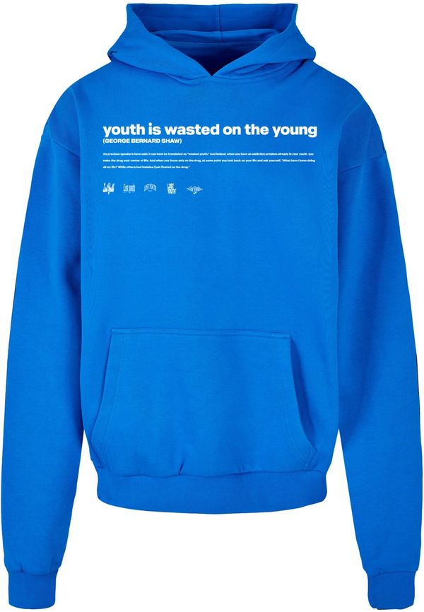 Lost Youth Lost Youth Sweater majica 'Influenced'  plava / bijela