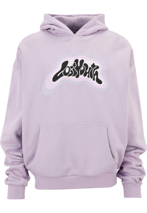 Lost Youth Lost Youth Sweater majica 'Sunny'  lila / pastelno ljubičasta / svijetloljubičasta / crna