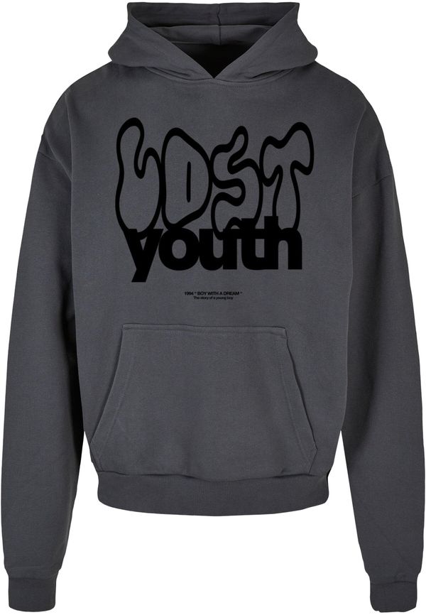 Lost Youth Lost Youth Sweater majica  tamo siva / crna