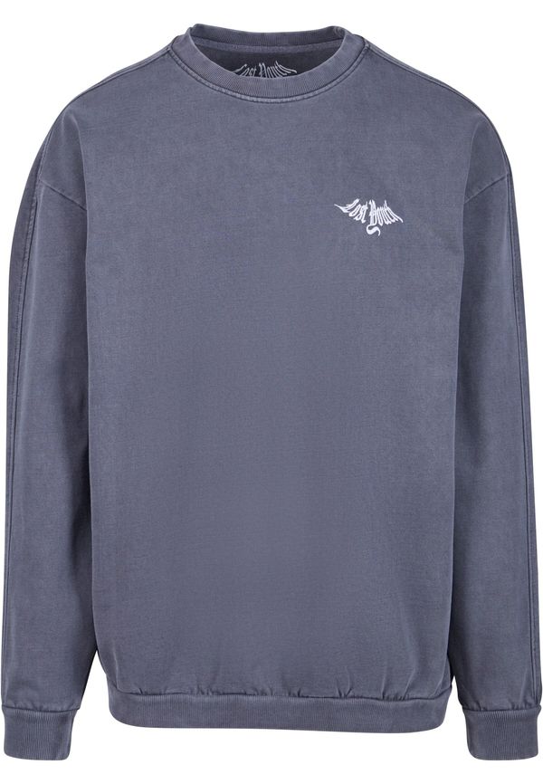 Lost Youth Lost Youth Sweater majica 'Terry Classic'  golublje plava / bijela