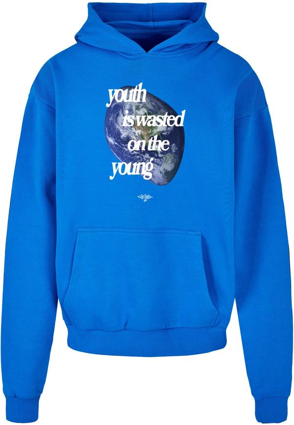 Lost Youth Lost Youth Sweater majica 'World'  kobalt plava / tamno plava / travnato zelena / bijela
