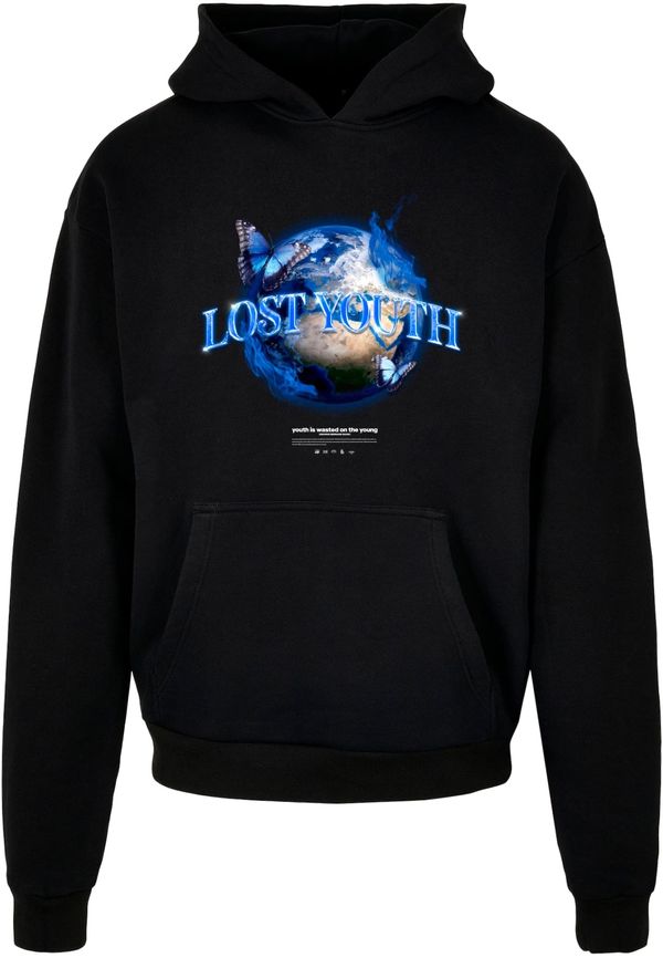 Lost Youth Lost Youth Sweater majica 'World'  plava / žuta / crna / bijela