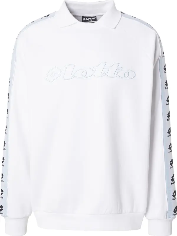 LOTTO LOTTO Sweater majica  pastelno plava / crna / bijela