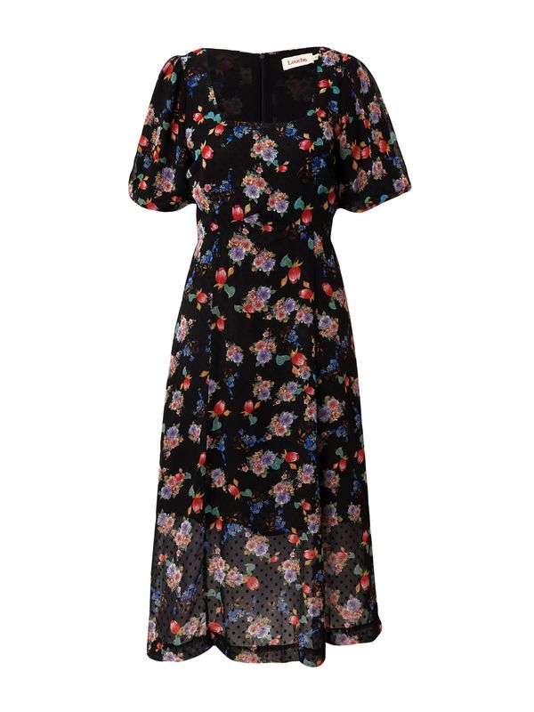 Louche Louche Haljina 'NADINE'  travnato zelena / lila / jarko crvena / crna