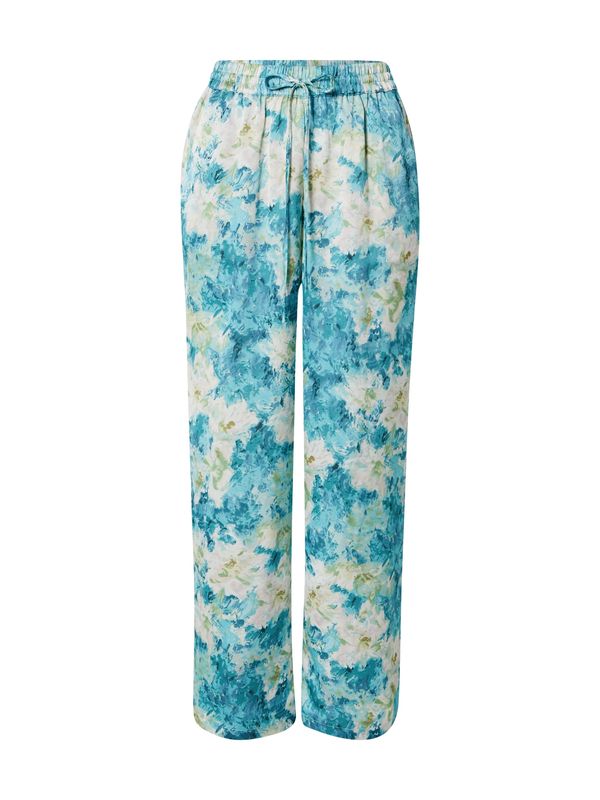 Love & Divine Love & Divine Hlače 'Love'  petrol / svijetlozelena / bijela