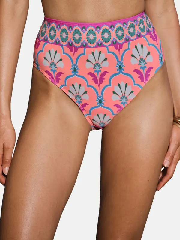 love & roses love & roses Bikini donji dio  plava / kraljevski zelena / losos / bijela