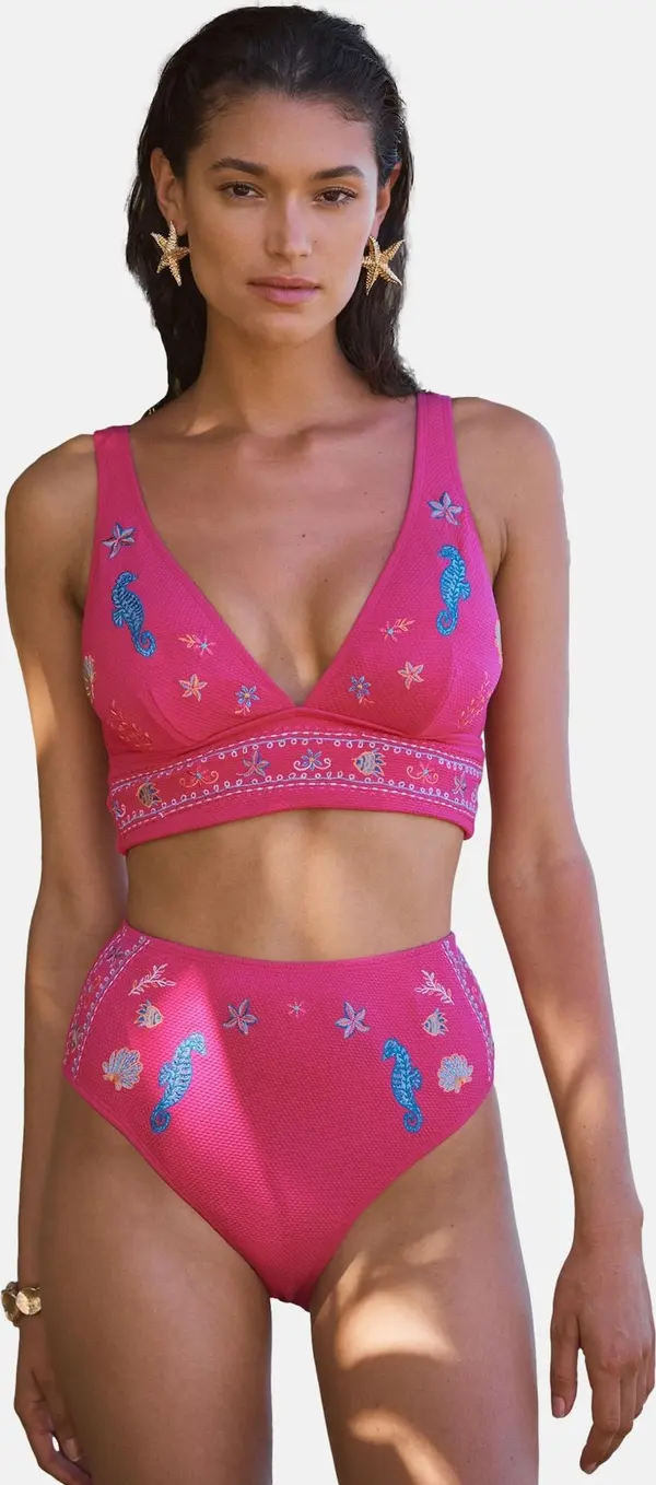 love & roses love & roses Bikini donji dio  plava / svijetloplava / breskva / magenta