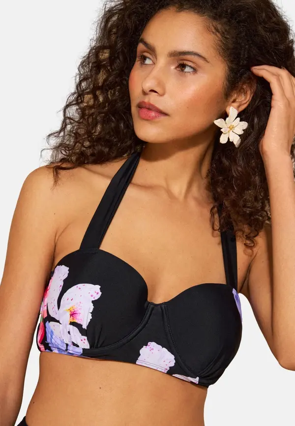 love & roses love & roses Bikini gornji dio  lila / prljavo roza / crna / bijela