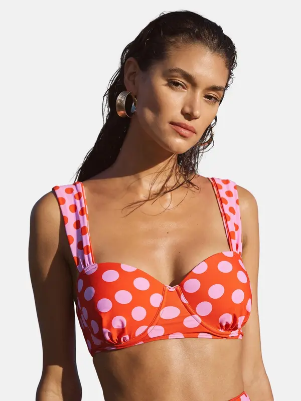love & roses love & roses Bikini gornji dio  roza / narančasto crvena