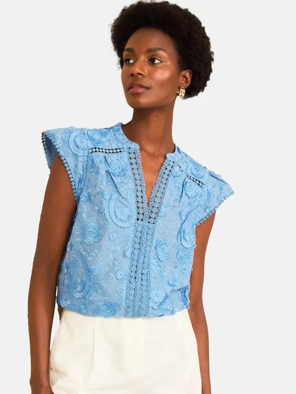 love & roses love & roses Bluza  azur
