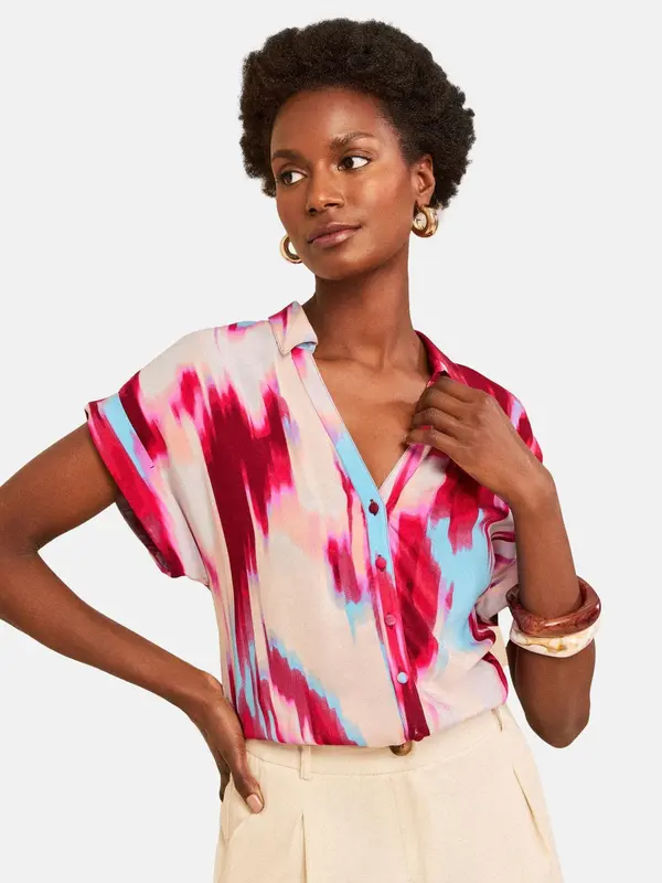 love & roses love & roses Bluza  boja pijeska / svijetloplava / svijetloroza / bordo