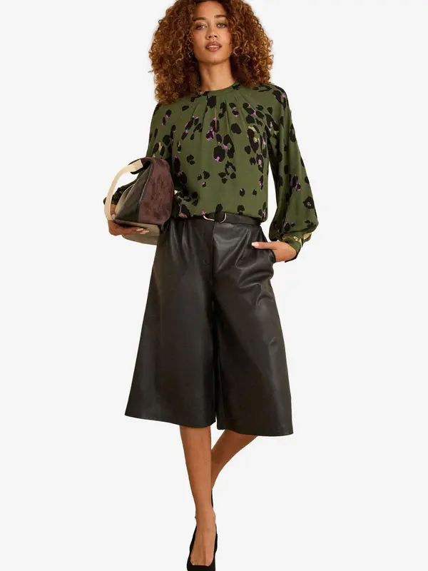 love & roses love & roses Bluza  maslinasta / roza / crna