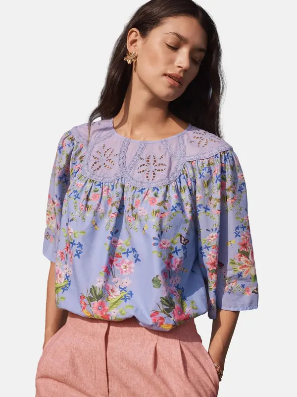 love & roses love & roses Bluza  plava / opal / maslinasta / prljavo roza