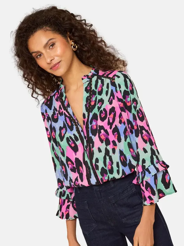 love & roses love & roses Bluza  plava / roza / tamno roza / crna