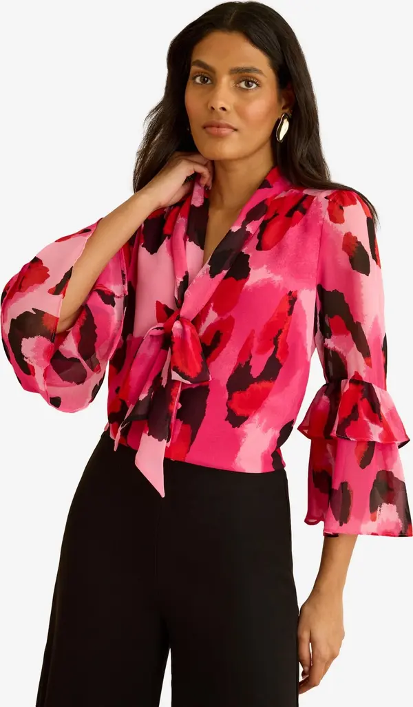 love & roses love & roses Bluza  roza / roza / crvena / crna