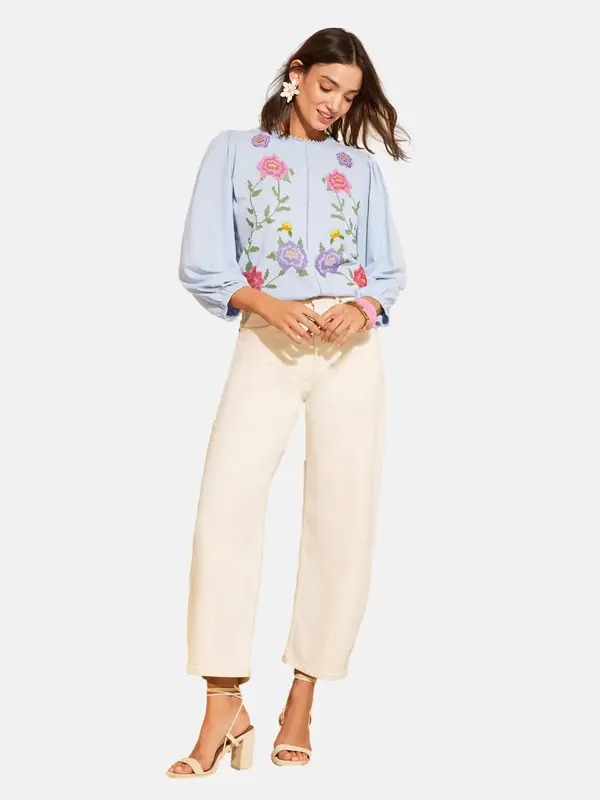 love & roses love & roses Bluza  svijetloplava / bronca / ljubičasta / roza