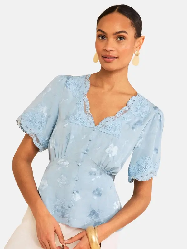 love & roses love & roses Bluza  svijetloplava