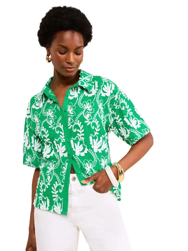 love & roses love & roses Bluza  zelena / bijela