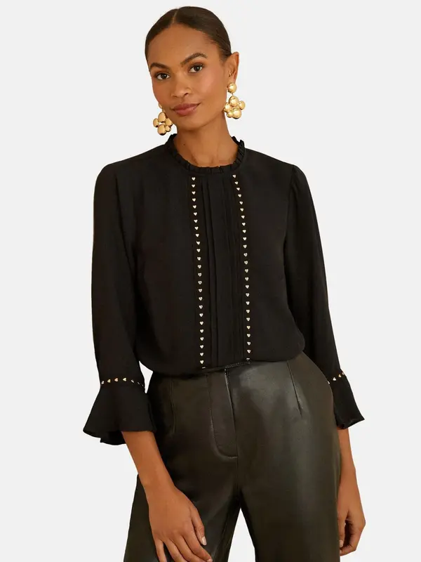 love & roses love & roses Bluza  zlatna / crna