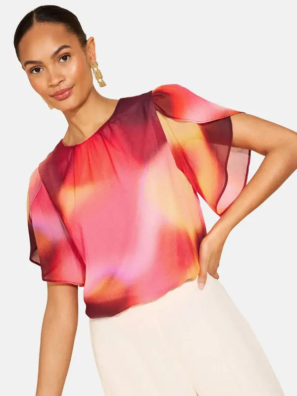 love & roses love & roses Bluza  žuta / roza / crvena