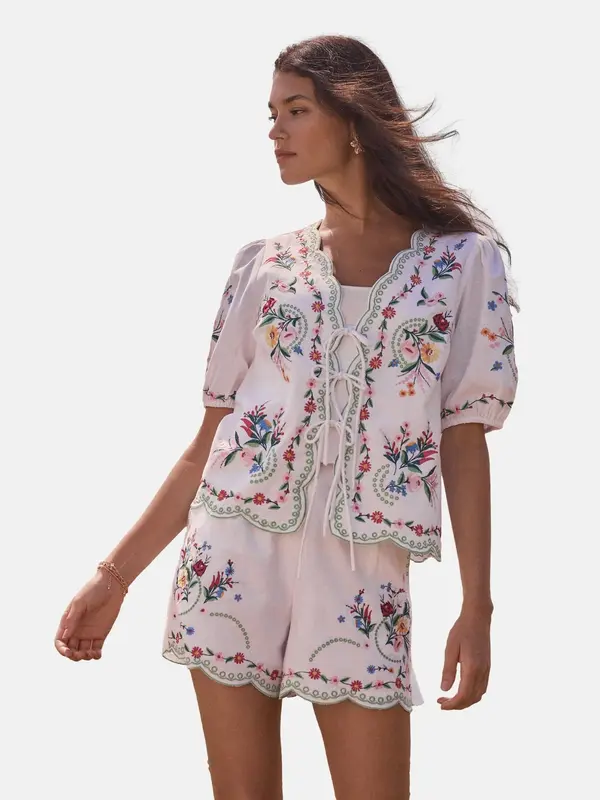 love & roses love & roses Bluza  žuta / zelena / roza / crvena