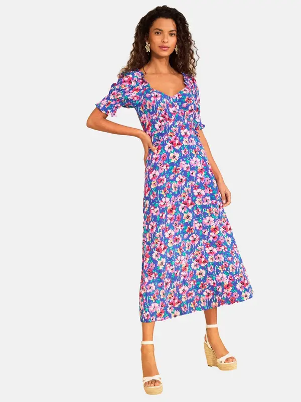 love & roses love & roses Haljina  plava / menta / roza / magenta