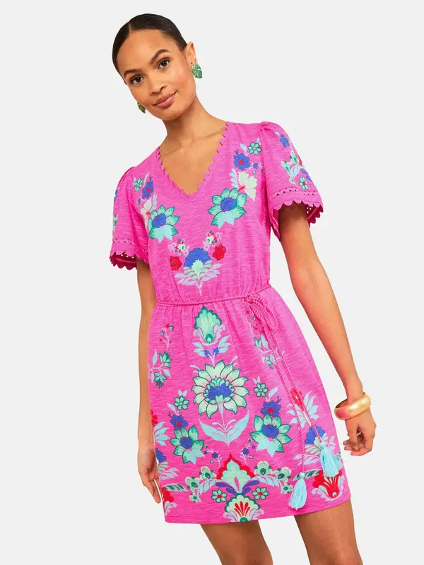love & roses love & roses Haljina  plava / menta / roza melange / crvena