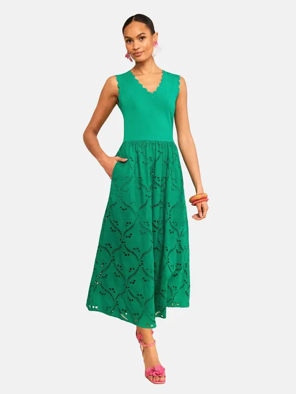 love & roses love & roses Haljina  zelena
