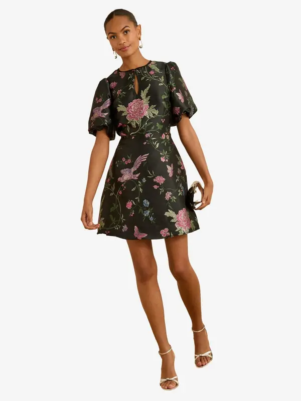 love & roses love & roses Haljina  zelena / roza / crna
