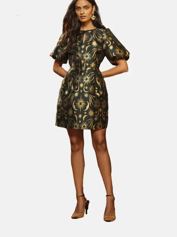 love & roses love & roses Haljina  zlatna / crna