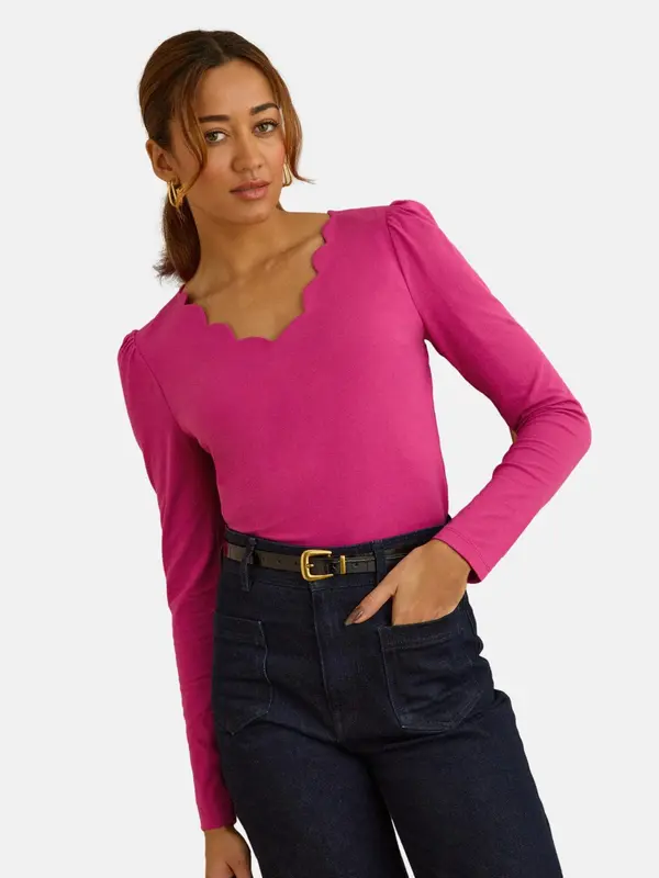 love & roses love & roses Majica  tamno roza