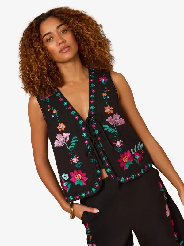 love & roses love & roses Prsluk  zelena / lila / fuksija / crna
