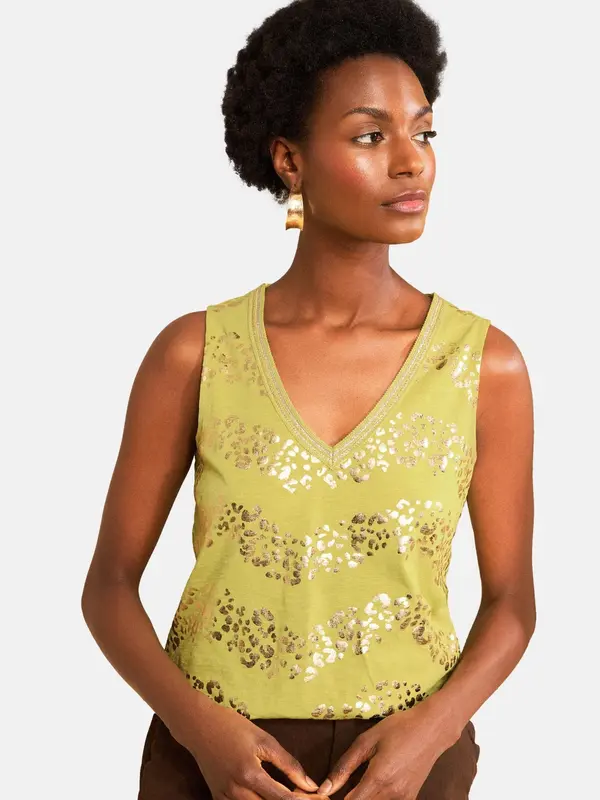 love & roses love & roses Top  zlatna / zelena