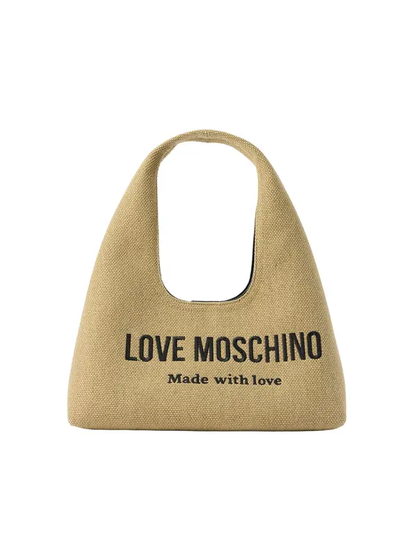 Love Moschino Love Moschino Torba za na rame 'Oro'  pijesak / crna