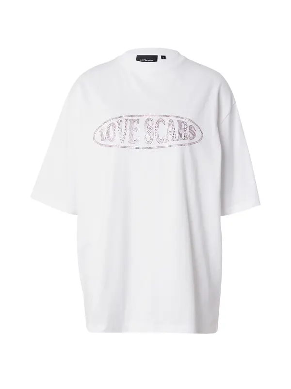 Love Scars Love Scars Široka majica  ljubičasta / bijela