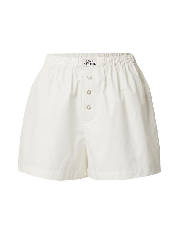 LOVE Stories LOVE Stories Pidžama hlače 'James'  prljavo bijela