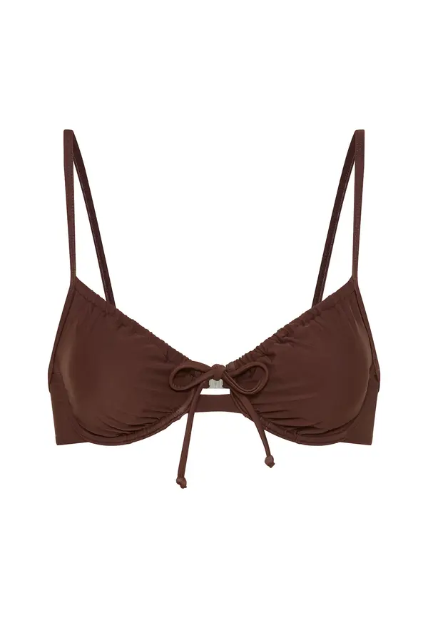 LSCN by LASCANA LSCN by LASCANA Bikini gornji dio  čokolada