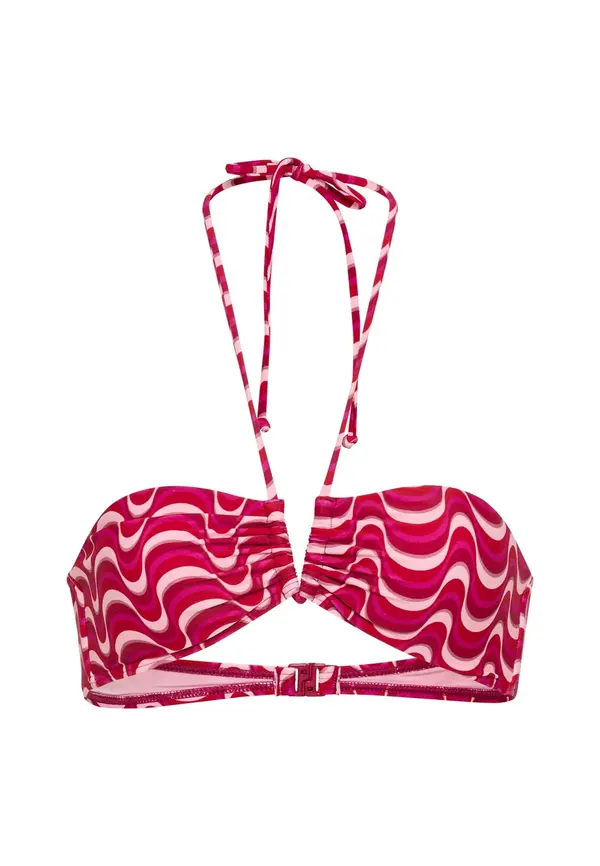 LSCN by LASCANA LSCN by LASCANA Bikini gornji dio  roza / magenta / bijela
