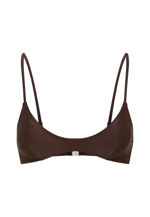 LSCN by LASCANA LSCN by LASCANA Bikini gornji dio  tamno smeđa