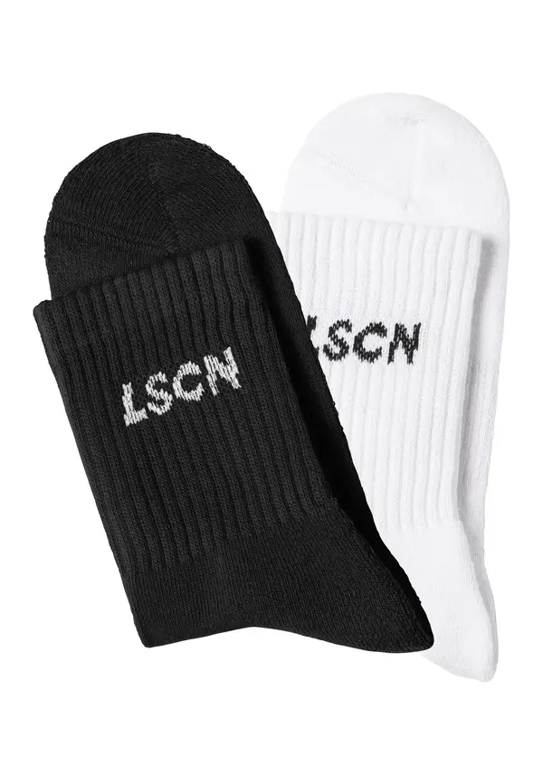 LSCN by LASCANA LSCN by LASCANA Čarape  crna / bijela