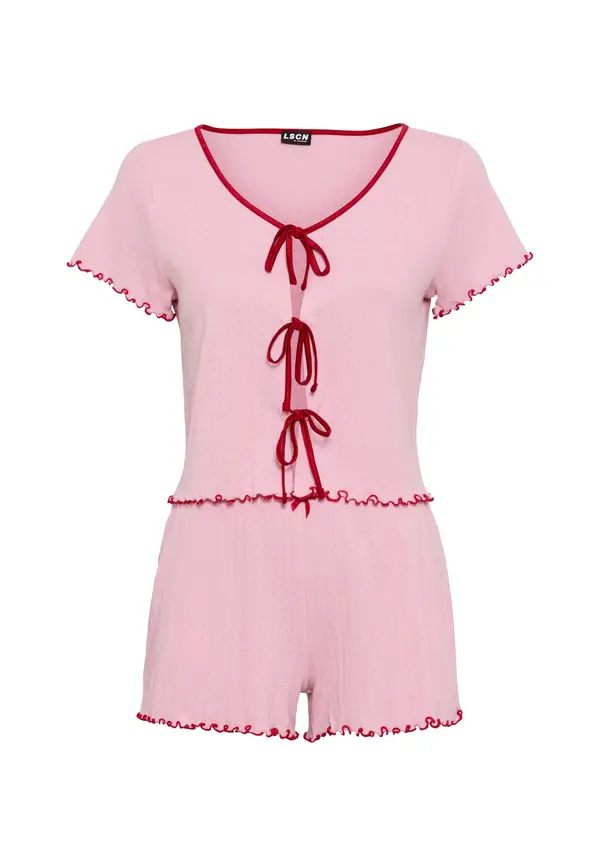 LSCN by LASCANA LSCN by LASCANA Kratke hlače za spavanje  rosé / crvena