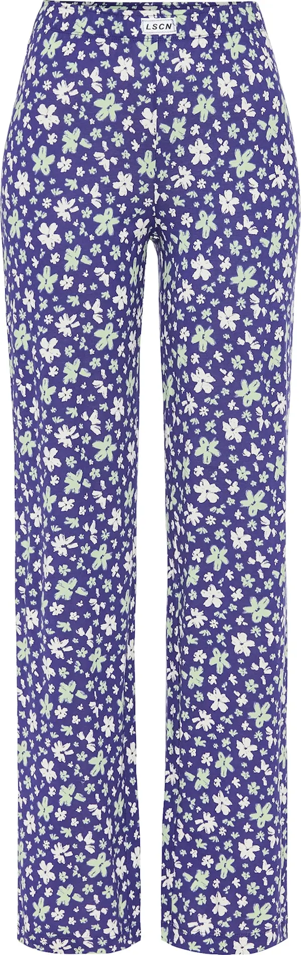 LSCN by LASCANA LSCN by LASCANA Pidžama hlače  indigo / pastelno zelena / bijela