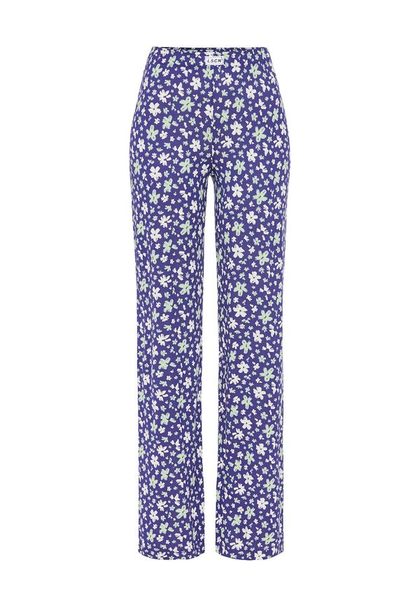 LSCN by LASCANA LSCN by LASCANA Pidžama hlače  indigo / pastelno zelena / bijela