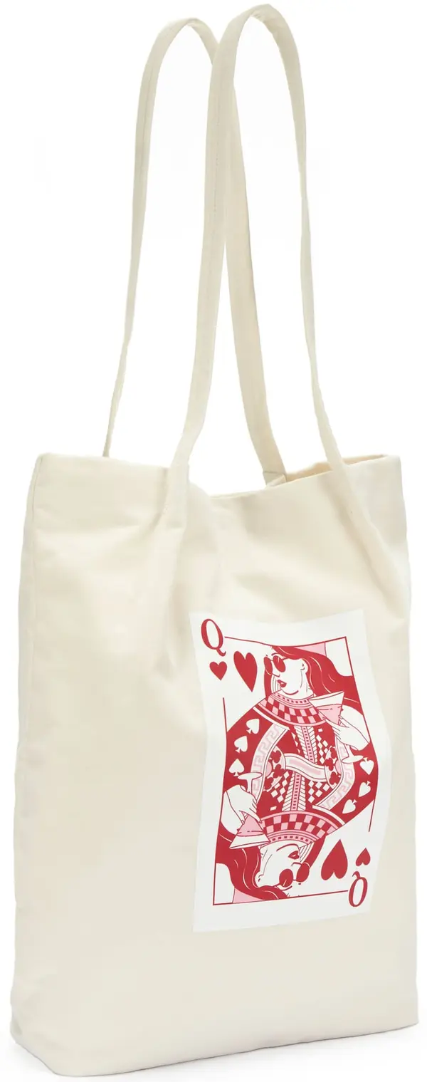 LSCN by LASCANA LSCN by LASCANA Shopper torba  boja pijeska / crvena / bijela