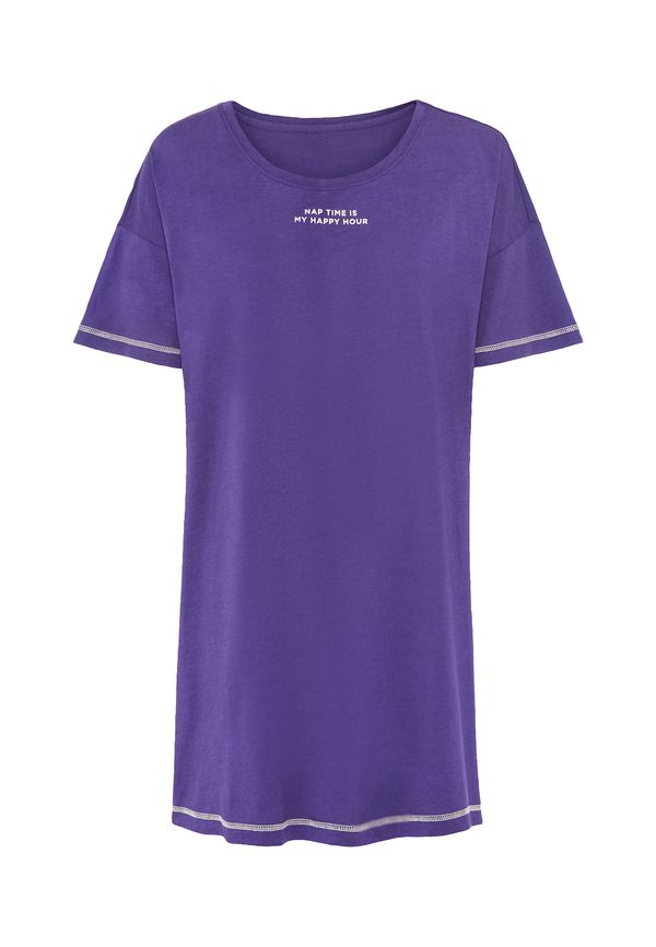 LSCN by LASCANA LSCN by LASCANA Spavaćica košulja  ljubičasto plava / bijela