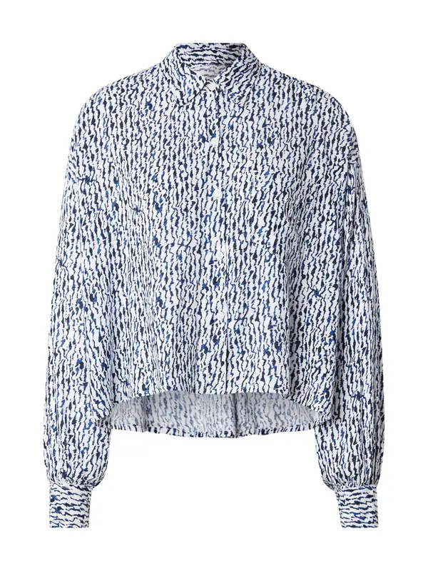 LTB LTB Bluza 'HALOBE'  plava / crna / bijela