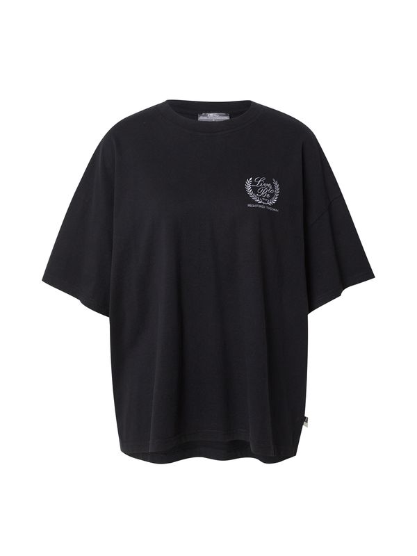 LTB LTB Majica 'MECORO'  svijetlosiva / crna