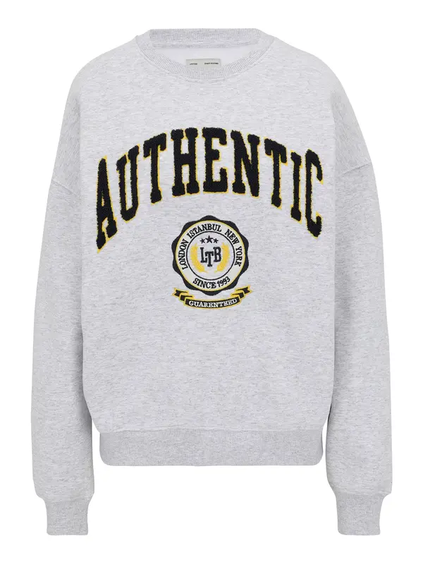 LTB LTB Sweater majica  žuta / siva / crna