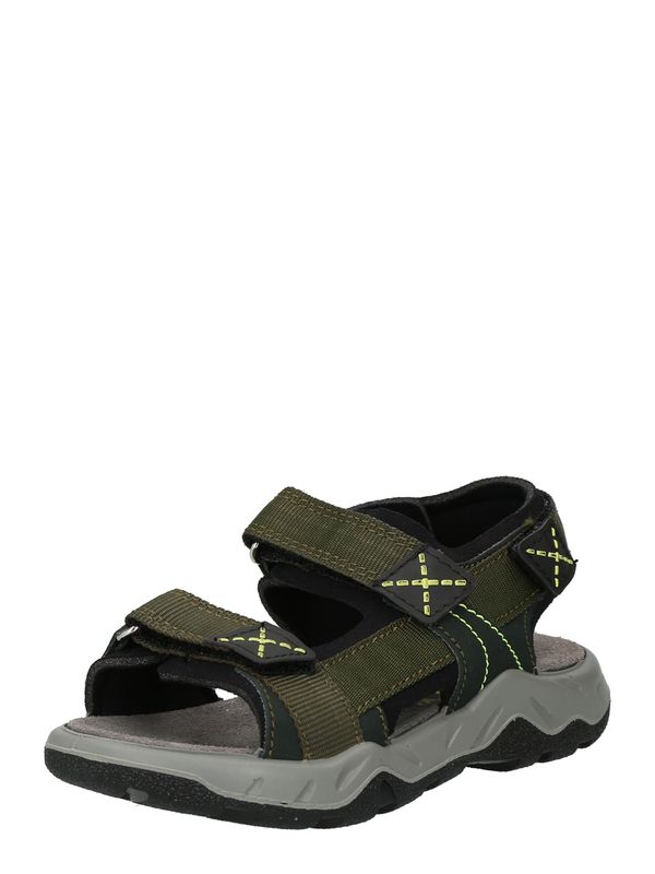 LURCHI LURCHI Otvorene cipele 'Odono'  maslinasta / svijetlozelena / crna