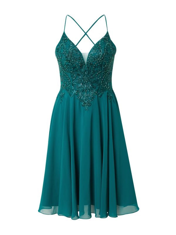 LUXUAR LUXUAR Koktel haljina  smaragdno zelena